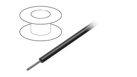 1851 Bk005 Przewód Na Rolce O Długości 30,5M Linka Cu, 600V Pvc Czarny 28 Awg