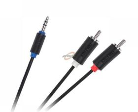 KABEL JACK 3.5-2xRCA 10.0m CABLETECH