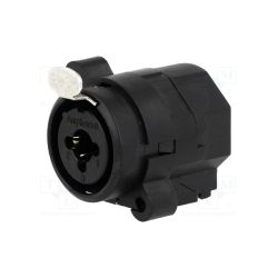Gniazdo Jack 6,35 + XLR proste z przyciskiem / ACJC6V
