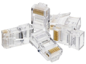 Wtyk modularny RJ45 8P8C kat.6 nieekranowany UTP drut Alantec WORECZEK 100szt.