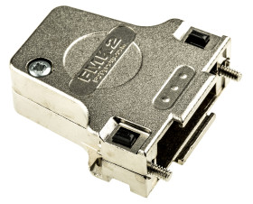 Osłona tylna D-Sub 15 -pinowe Cynk odlewany Kątowy FCT from Molex A