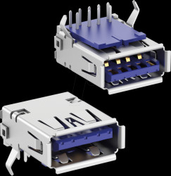 USB 3 A 90 USB 3.0 type A socket