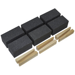 Worksafe FGB12 Floor Grinding Block 50 x 50 x 100mm 12Grit - Pack of 6