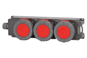 Rozdzielnica TRIBOX - gniazda 3x16A 5p IP65