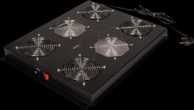 26210308 19" roof fan unit 4 fans, black