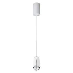 Lampa wisząca FLOWER WHITE CHROME 1xGU10 ML0275 Milagro