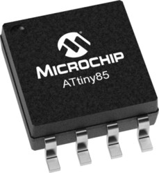 Mikrokontroler Microchip ATtiny85 SODOWY 8-pinowy Montaż powierzchniowy AVR 8 kB 8bit CAN: 20MHz RAM:512 B Ethernet: