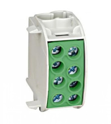 Zacisk rozgałęźny 1-biegunowy, 35mm², żółto-zielony