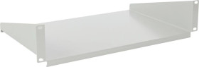 Półka doczołowa 2U uniwersalna, 440×300 do szaf RACK 19” szara RAPD2-G 2U