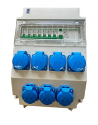 Rozdzielnica elektryczna 7x 230V z bezpiecznikami FI / 7x 230V 3 fazy 95V-1