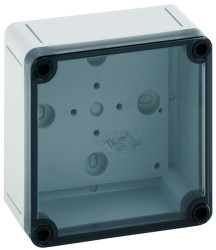 Obudowa Polistyren szerokość zew. 110 mm długość zew. 110 mm wys. zew. 66 mm Günther Spelsberg IP66 Szary