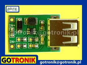 Przetwornica napięcia z 0,9V-5V na 5V USB
