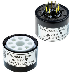 Adapter 6SN7 / 6SL7 na ECC82 / ECC83 Black Base