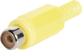 TRU COMPONENTS 1578856 Złącze męskie RCA/Cinch, niklowany, 1 szt.