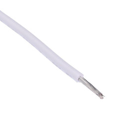 White UL1015 14AWG 41/0.25mm Tinned Copper Stranded Wire (price per metre)