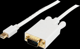 MDP2VGAMM15W Cable, mDP connector &gt; VGA connector, WUXGA, 4.5 m