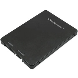 Qoltec Aluminiowy Adapter na dysk M.2 SSD SATA NGFF do SATA III 2TB Super speed 6Gb/s Czarny