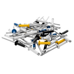 Rapid 5000403 Automotive Rivets 4 x 16mm 4 Colours Blister of 32