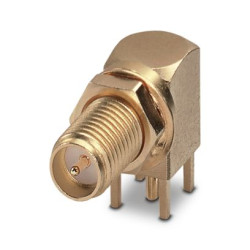 Złącze koncentryczne Lutowanie falowe Gniazdo typ złącza Złącze koncentryczne do płytek drukowanych Lutowane