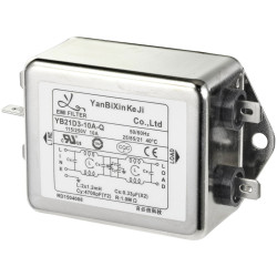 TRU COMPONENTS TC-10471948 Line Filters 250V AC 10A 1.2mH 75x51x37mm 1pc