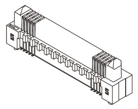 Wtyk PCB 150-pinowe raster: 0.8mm 2-rzędowe Samtec Montaż powierzchniowy 1.4A 200.0 V.