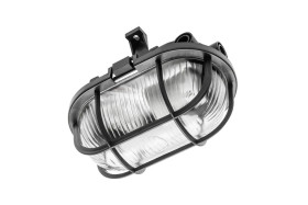 Oprawa kanałowa SANGUESA KAY E27 max.40W AC220-240V IP44 ABS/szkło, czarna OS-KAY060-10