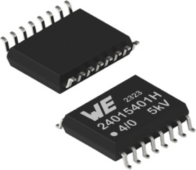 Digital isolator, SOIC-16, Würth Elektronik eiSos 18024015401L