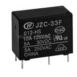 Przekaźnik 1x styk przełączny; 12V; 10A; JZC 33