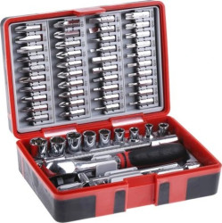 Zestaw nasadek 55 Piece 1/4 cala Kwadratowy Drive RS PRO