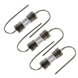 3x Bezpiecznik szklany 8A F8A 3.6x10 mm lutowany do PCB z nóżkami