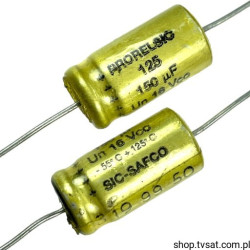150uF-16V-Axial A701044 Prorelsic125 S=10x19 mm AXIAL SICSAFCO