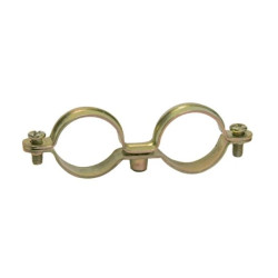 Podwójna obejma z gumą EPDM M6 LID 22mm, stal ocynkowana na żółto /opak. = 25 szt./ (9B22LID) CELO