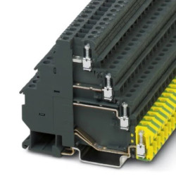 Złączka szynowa 3-piętrowa 2,5mm2 19A 400V PE/L/L ciemno szara/żółto-zielona TB 2,5-PE/3L I Essential 3246826 /50szt./