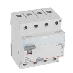Wyłącznik różnicowoprądowy 4P 40A 0,5A typ A P304 TX3 411795