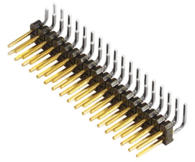 Złącze szpilkowe 36-pinowe TSW raster: 2.54 mm Kąt prosty 2-rzędowe Samtec Otwór przelotowy 450 V Bez osłony
