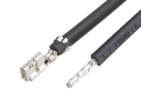 Przewód z zaciskanymi końcówkami, seria: 219655, 22AWG, dł.: 225mm