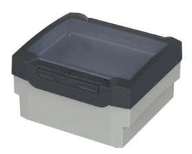 ABS/PC enclosure kit, (L x W x H) 199 x 179 x 106.5 mm, light gray/graphite gray, IP66, 20162401.HMT1