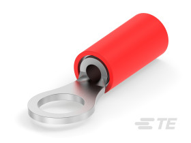 Zacisk oczkowy Ø #10 izolowany Czerwony TE Connectivity