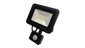 Naświetlacz Led Plati 30W 2400Lm 4000K Ip44 Czarny Czujnik Lfl105ns