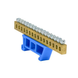 Listwa zaciskowa 16x10mm2 niebieska TH 35-16/N 48.531