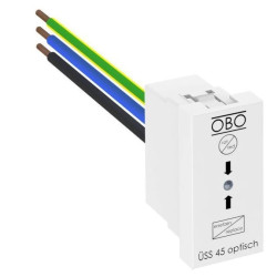 Ogranicznik przepięć do Rapid 45 biały 1P 255V Typ 3 z sygnalizacją, USS 45-O-RW 6117473