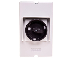 Obudowa wyłącznika silnikowego z pokrętłem czerwono-żółta IP65 natynkowa S0 3RV1923-1DA01