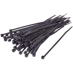 TruComponents 40300 Cable tie 400mm 4.8mm Blk Chem-res/UV-proof 100 pc(s)