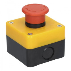 Kaseta sterownicza z przyciskiem awaryjnym grzybkowym, kolor biały AD