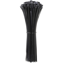 Quadrios 24CA374 Cable tie 350 mm 7.6 mm Black UV-proof 100 pcs