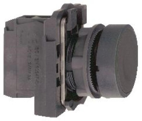 Przycisk komp. czarny kryty O 22, z sam. powr., 1NO+1NC, bez ozn. XB5AA35