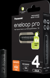 PHR4UWXB-4BP-NEU eneloop pro, NiMh battery, AAA (Micro), 930 mAh, 4 pcs.