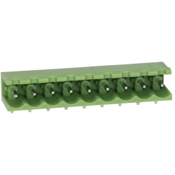 TruConnect 212898 9 Way, 15A 300V, Side Entry Open Header 5mm