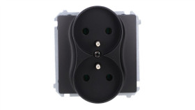 Simon Basic Gniazdo Wtyczkowe Podwójne Z Uziemieniem (Moduł),16A, 250V,...