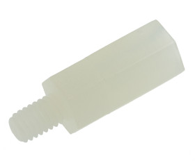 Kołek dystansowy gwint M4 x M4 długość 15mm Nylon 66 Męski/żeński Sześciokątny RS PRO
